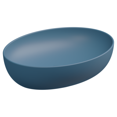 Раковина накладная 55x42 см GSG Ceramic Design Easy EALAVOV55027, Denim Matt