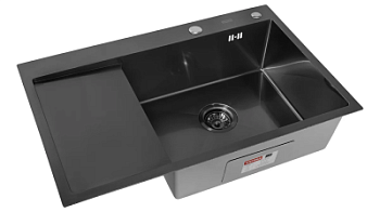 Мойка кухонная Arfeka Eco AR 780*500 R black PVD NANO