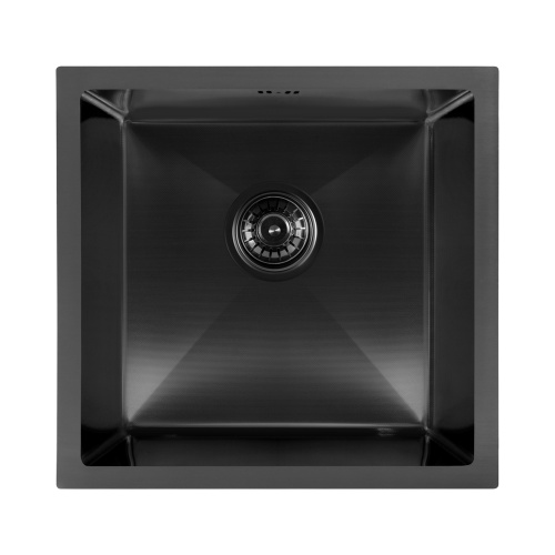 Мойка кухонная Arfeka Eco AR 450*450 black PVD NANO decor millet grains
