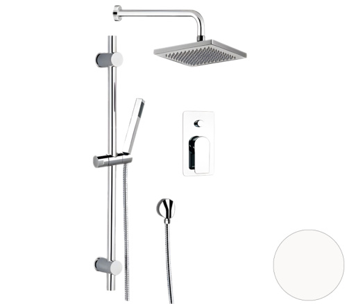 Душевая система Remer Infinity I09S07OBO, белый матовый