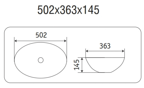 Умывальник CeramaLux 78590MP