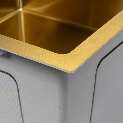 Мойка кухонная Arfeka Eco AR 550*450 gold PVD NANO