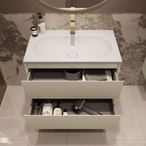 Тумба подвесная Vincea Welle 800 M.Beige Soft-touch VMC-2WL800MBG