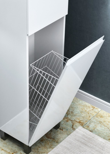 Пенал напольный Vela Мира 40НБК (бельевая корзина) петли правые RS623489