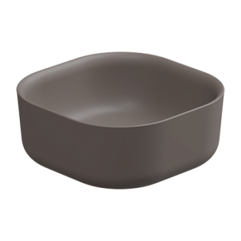 Раковина накладная 42 см GSG Ceramic Design Hit! HILAVQU42029, Tortora Matt
