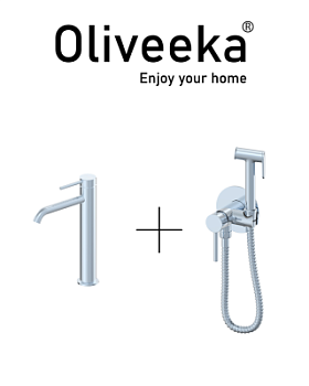 Гигиенический душ со смесителем Oliveeka OL-829902+88239017-CR, хром