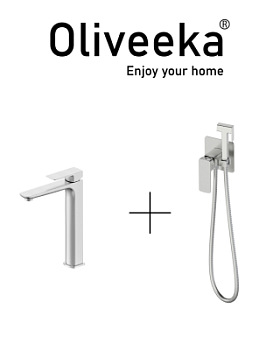 Гигиенический душ со смесителем Oliveeka OL-829003+239003-CR, хром