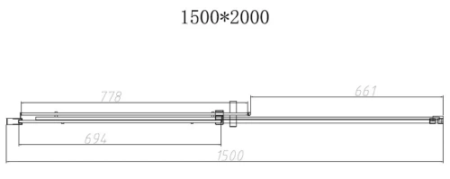 Душевая дверь Vincea Dice VDS-4D150CLB