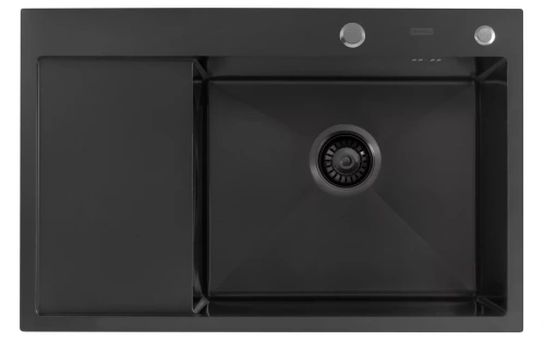 Мойка кухонная Arfeka Eco AR 780*500 R black PVD NANO