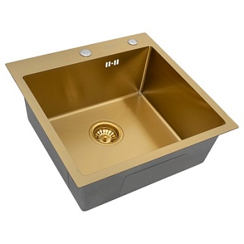 Мойка кухонная Arfeka Eco AR 500*500 gold PVD NANO