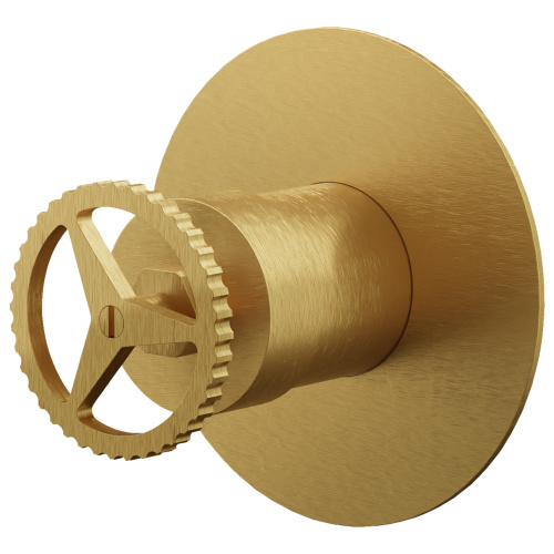 Смеситель для душа Remer Chrono CH30LBG, золото брашированное