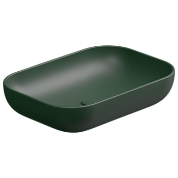 Раковина накладная 60x42 см GSG Ceramic Design Easy EALAVRE60036, Smeraldo Matt