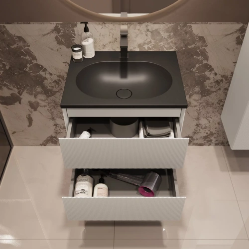 Тумба подвесная Vincea Welle 600 M.White Soft-touch VMC-2WL600MW