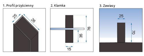 Душевая дверь Rea Rapid Swing black 90 K6409