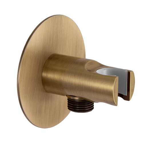 Держатель ручного душа с подключением Remer 337XVO, бронза