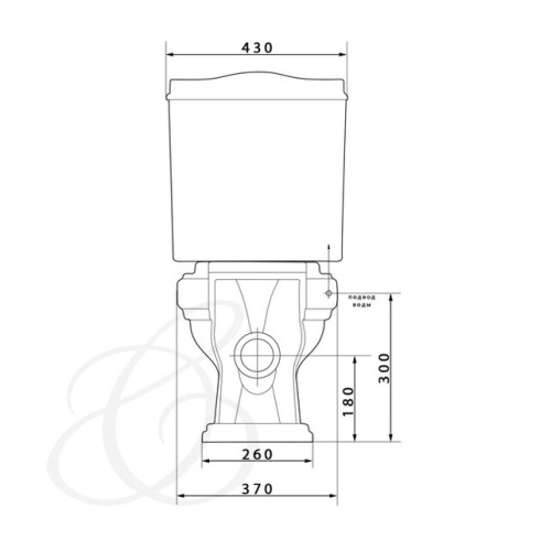 Унитаз напольный Caprigo Borgo 3813