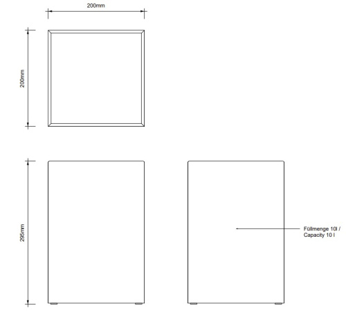 Корзина для бумаги Decor Walther DW 112 0607570