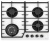 Газовая варочная панель ZORG HAG63 FDW white