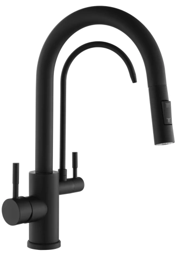 Смеситель для мойки Rea Eco Fresh black matt B7564