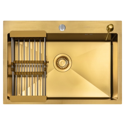 Комплект Arfeka Eco AR мойка 700*500, коландер, дозатор gold decor