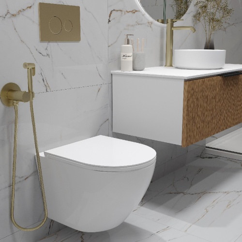 Комплект Oliveeka инсталляция OL-MQ-003 с унитазом OL-6016 и кнопкой OL-R22-BG