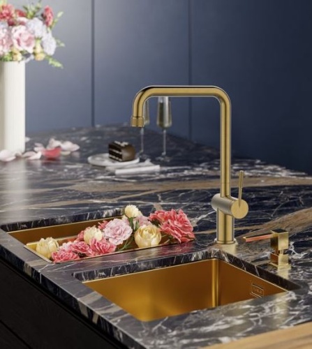 Смеситель для кухни Alveus FLORA GOLD 1150762