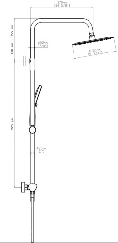 Душевая система Gid Aira L020-CH-ND3