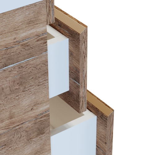 Тумба подвесная Vela Каскад Премиум 90П под Classica (дуб галифакс олово) TU619010