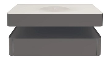 Тумба подвесная Vincea Caprise VMC-4CA120MG серый матовый