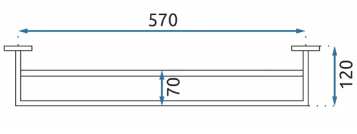 Полотенцедержатель Rea ERLO 02 black matt 80004