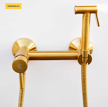 Гигиенический душ CeramaLux DRS/007 золотой матовый