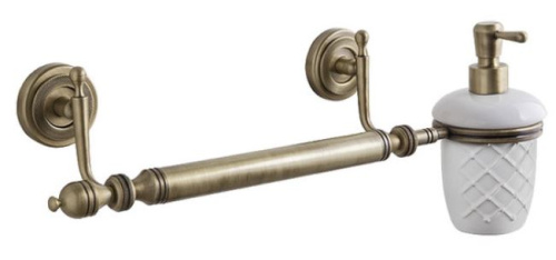 Полотенцедержатель с диспенсером Caprigo Royal 6748 c/br