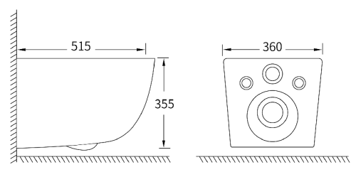 Комплект Oliveeka инсталляция OL-MQ-003 с унитазом OL-1216 и кнопкой OL-R22-BGM