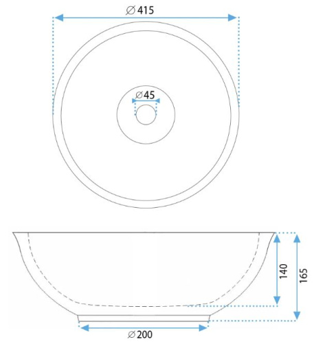 Умывальник Rea Bella U7503