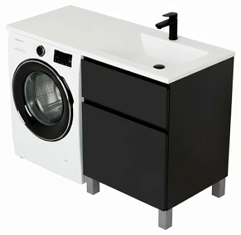 Тумба напольная Vela Мира 38Н под Kamilla 100 (черный) TU1620