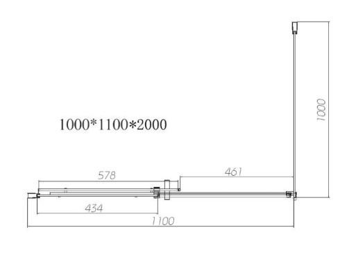Душевой уголок Vincea Dice VSR-4D1011CL