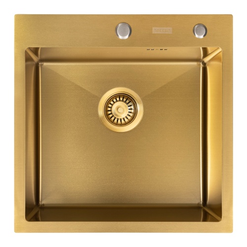 Мойка кухонная Arfeka Eco AR 500*500 gold PVD NANO