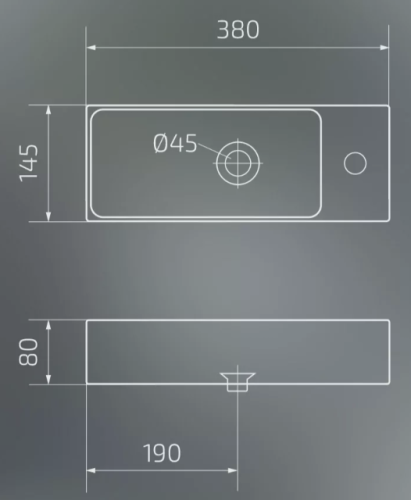 Умывальник Gid Bm9271L