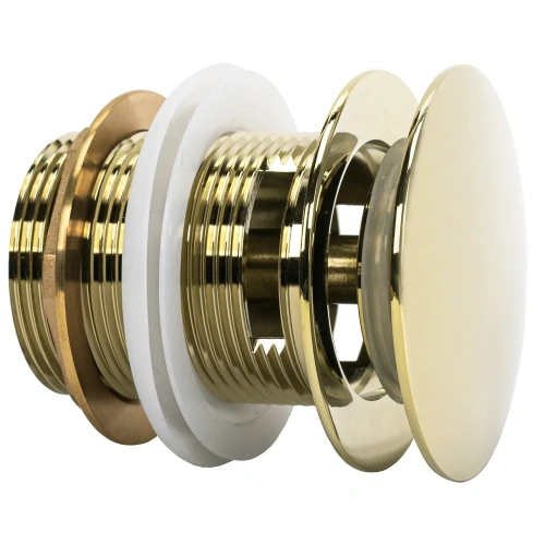 Донный клапан для ванны Rea клик-клак gold W2008 универсальный