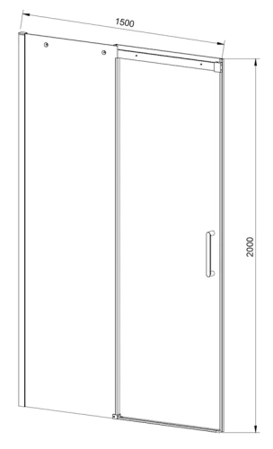 Душевая дверь Vincea Dice VDS-4D150CLB