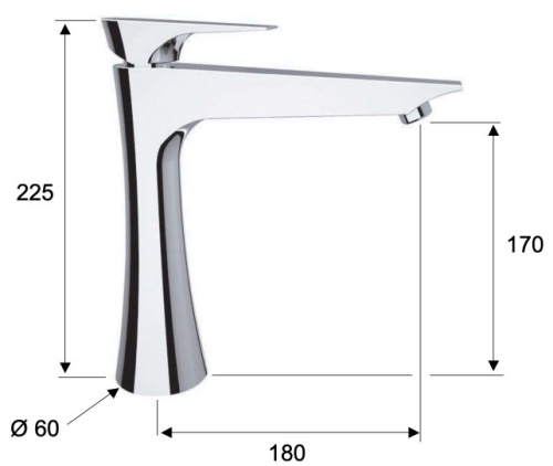 Смеситель для раковины Daniel Diva DV607B15