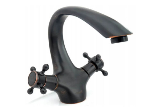 Смеситель для умывальника Rea Retro Old Black B0225