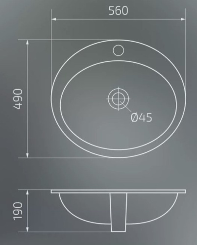 Умывальник Gid 9413