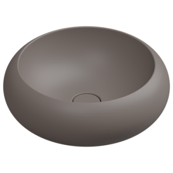 Раковина накладная 42 см GSG Ceramic Design Petra PELAV42029, Tortora Matt
