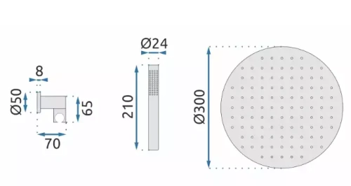 Душевая система Rea Lungo miler white P6614 Душевая система Rea Lungo miler white P6614