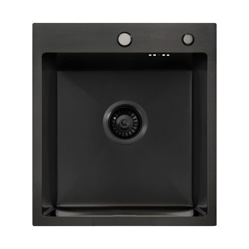 Мойка кухонная Arfeka Eco AR 450*500 black PVD NANO