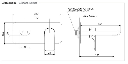 Смеситель для раковины Remer Infinity I15KB