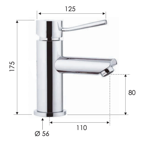 Смеситель для раковины Remer Minimal N11