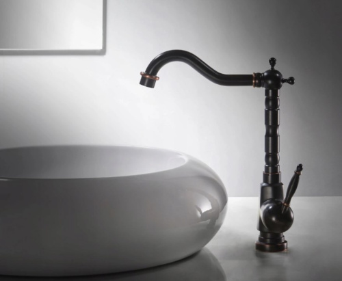 Смеситель для умывальника Rea Bona Old Black Retro B0183