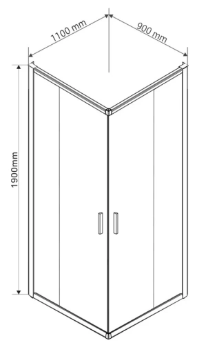 Душевой уголок Vincea Garda VSS-1G9011CGB
